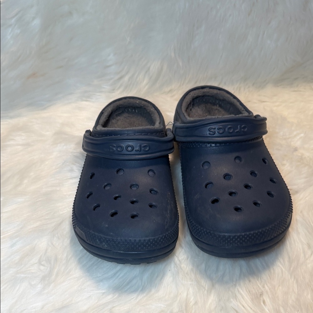 CROCS Dark Blue classic lined clog W10/ M8